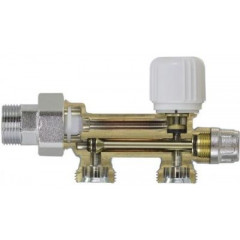 Узел для нижнего подключения радиатора c ручной регулировки VIEIR 1/2'' нар (1/30)