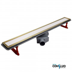 Лоток душевой PESTAN Confluo Premium Line 950 White Glass Gold