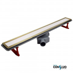 Лоток душевой PESTAN Confluo Premium Line 450 White Glass Gold