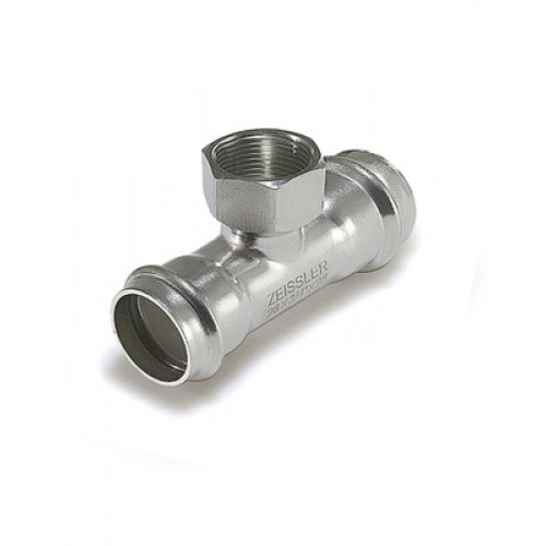 Пресс-тройник из нержавеющей стали с внутренней резьбой 22mm*3/4 TIM (40/5)