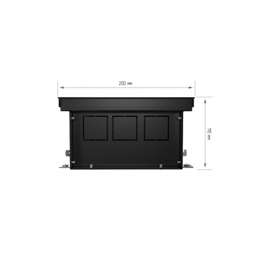 Конвектор внутрипольный Royal Thermo ATRIUM-110/200/2800-DG-U-BL