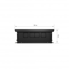 Конвектор внутрипольный Royal Thermo ATRIUM-110/300/1200-DG-U-BL