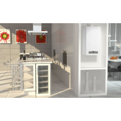 Котел газовый настенный Ariston CARES X 24 CF NG (2К, откр. к.з.)