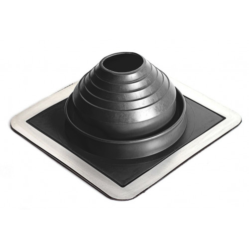 Манжета кровельная комби (15-45 град) №4 75-160 мм, EPDM, 280*280 мм (черн.)