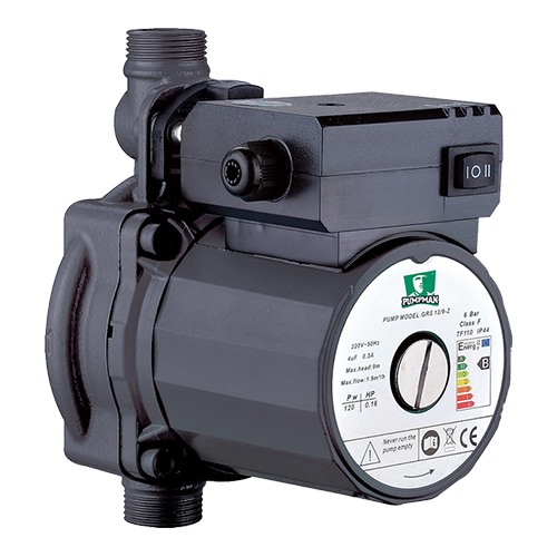 Насос повышения давления PUMPMAN GRS 12/9-Z (мокрый ротор, с гайками) (8)