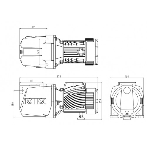 Поверхностный насос PUMPMAN JET60 (370 Вт., 55 л/мин, напор 29 м, всас. 9)
