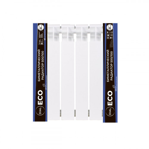Радиатор биметаллический DIAL ECO 500/100 / 6 СЕКЦИЙ / (159 Вт./секц.)
