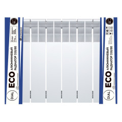 Радиатор алюминиевый DIAL ECO 350/80 / 6 СЕКЦИЙ / (110 Вт./секц.)