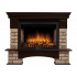 Портал Firelight Forte Wood 30U (угловой) камень коричневый, шпон темный дуб
