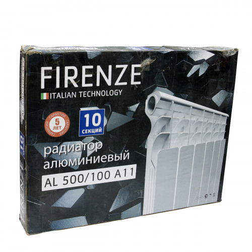 Радиатор алюминиевый FIRENZE FA.11 500х100 /8 СЕКЦИЙ/