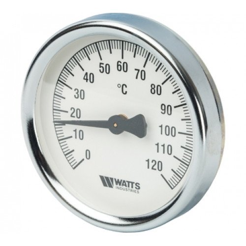 Термометр биметаллический накладной с пружиной Watts TAB 80/120 (0-120 °С)