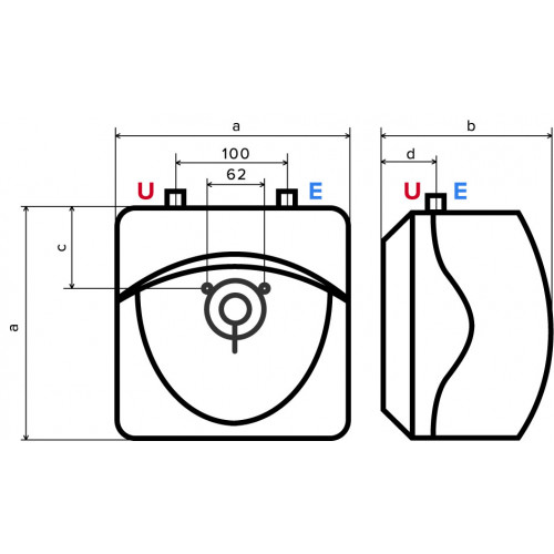Водонагреватель электрический Ariston ANDRIS ABS LUX 15 UR (1,2 кВт, под раковиной, покр. Ag+)